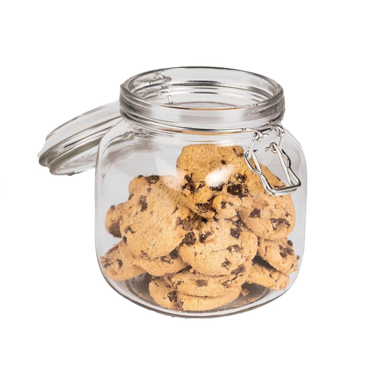 Classy, Quality, Durable & Stylish Bon Appetit Glass Storage Jar with Clip