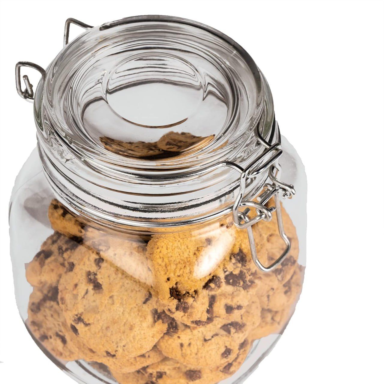 Classy, Quality, Durable & Stylish Bon Appetit Glass Storage Jar with Clip