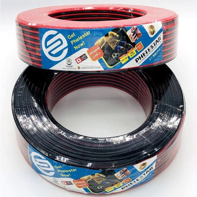 Oxygen Free Phelistar Transparent Speaker Wire Speaker Cable 60Mtrs Roll