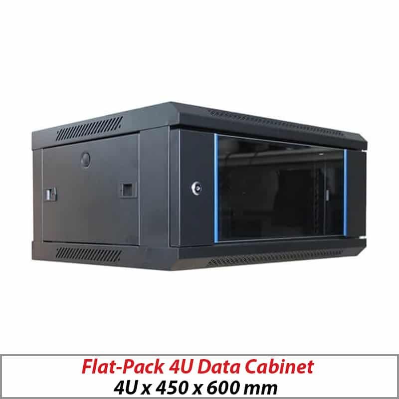 UNASSEMBLED 4U Wall Mount Networking Data Cabinet 530 by 400 by 240