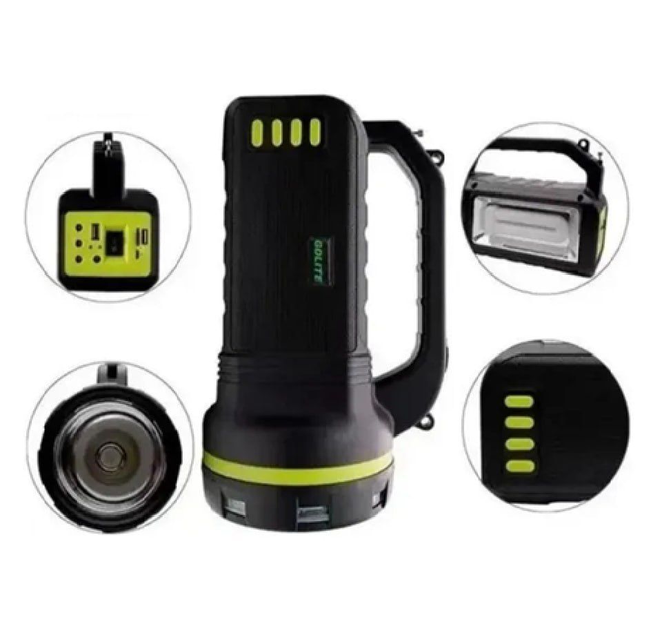 10W High Power Solar Flash Lamp In-Build FM Radio, TF Card Player, USB Phone Charging for Solar Lighting