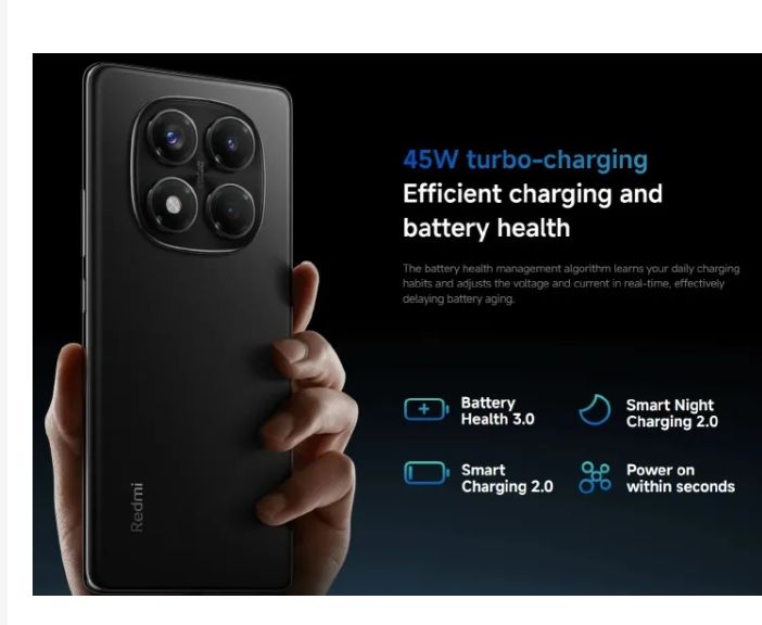 [New Arrival] XIAOMI Redmi Note 14 Pro 8GB+256GB 6.67" AMOLED 120Hz Display 108MP Camera 5500mAh Battery IP64 Dust/Splash resistant Fingerprint Unlock 33W Fast Charge Smart Phones