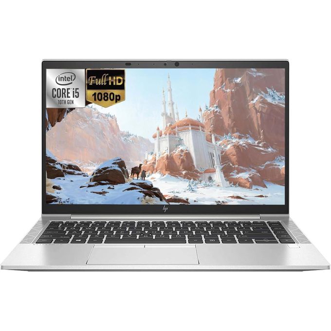HP Refurbished EliteBook 840 G7 Core i5 16GB RAM 256GB SSD 10th Gen 14" FHD Windows 11 Pro Slim Laptop - Silver + Bag