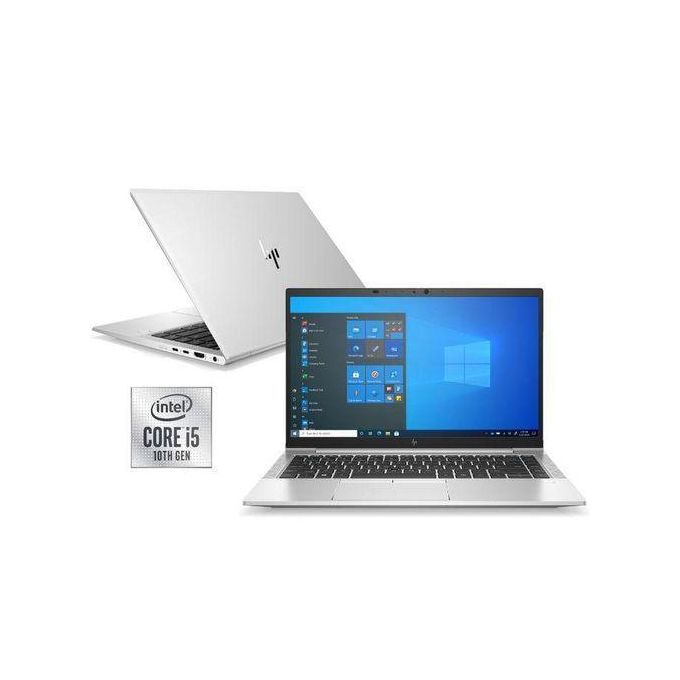 HP Refurbished EliteBook 840 G7 Core i5 16GB RAM 256GB SSD 10th Gen 14" FHD Windows 11 Pro Slim Laptop - Silver + Bag