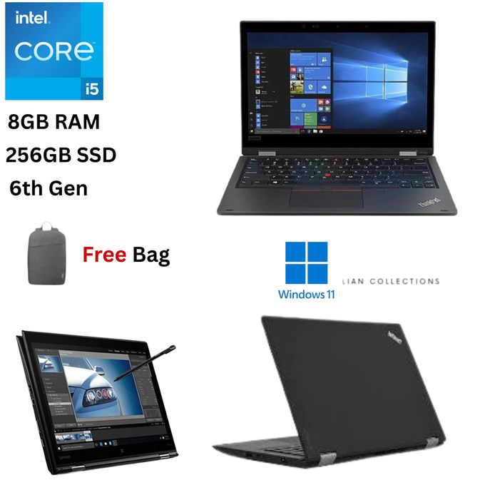 Lenovo ThinkPad X1 Yoga X360 Core i5 6th Gen 8GB RAM 256GB SSD 14 Inch FHD Touchscreen, 2 in 1 Convertible, 2.4GHz Dual Core Processor, Windows 11, MS Office, Slim Refurbished Laptop with Stylus Pen +