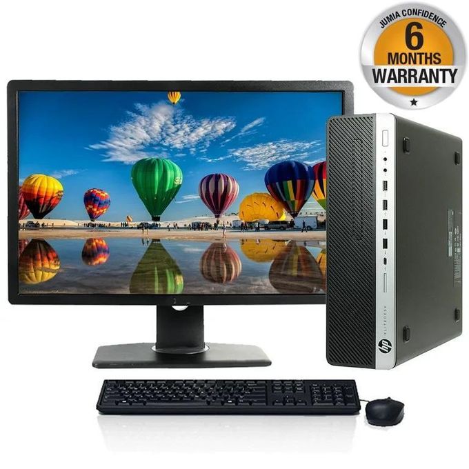 HP Refurbished ProDesk 400 G5 Core i7 8GB 1TB HDD 8TH Gen Business SFF Desktop CPU + 20 Inch Monitor
