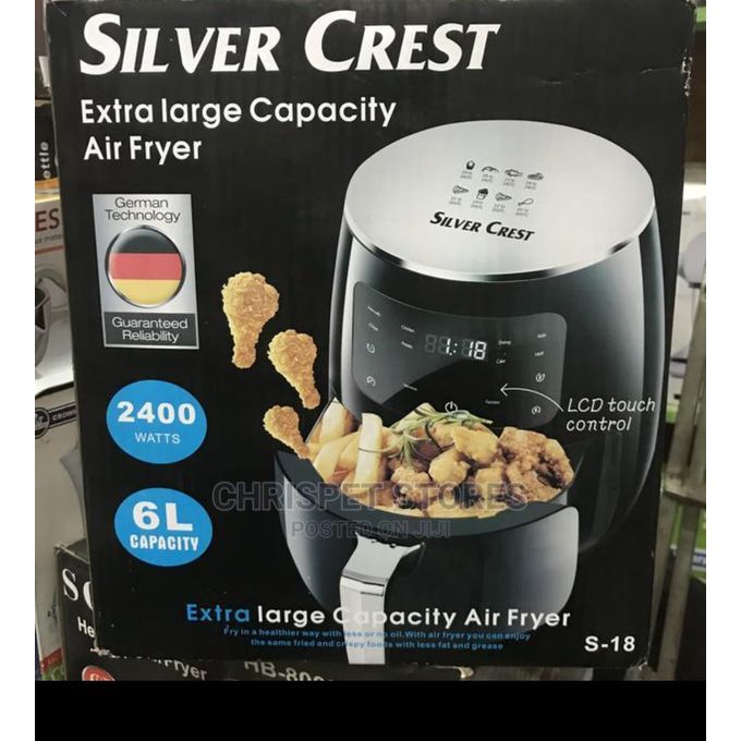 SILVER CREST Digital Electric Hot Air Fryer Fries Maker -Oil-free 6L