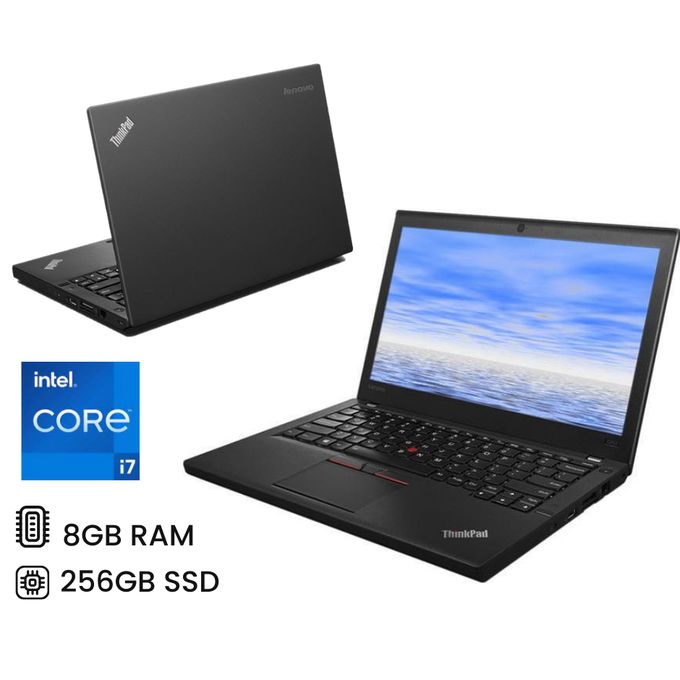 Lenovo ThinkPad X260 Intel Core I7 8GB RAM 256GB SSD, 12.5 Inches Display 6th Generation Refurbished Laptop