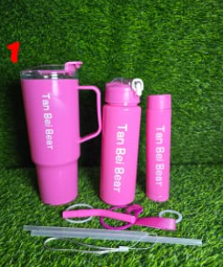 3in1 stanley cup Gift Set  portable coffee,tea, smoothie,juice mug with straw. High-quality travel mug, BPA-free plastic lid