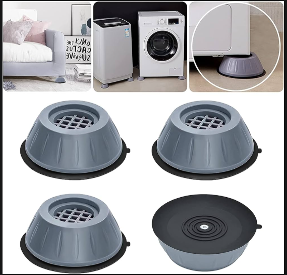 4Pc Washing Machine Antivibration Anti Vibration Pads Shock And Noise Cancellation Pads