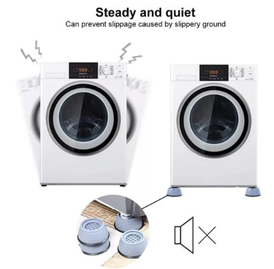 4Pc Washing Machine Antivibration Anti Vibration Pads Shock And Noise Cancellation Pads