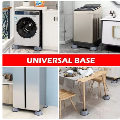 4Pc Washing Machine Antivibration Anti Vibration Pads Shock And Noise Cancellation Pads