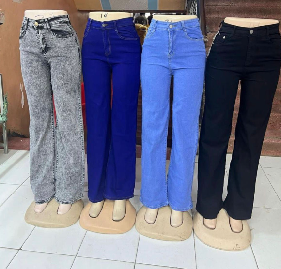 1Pc Fashion Ladies Mummy Jeans Classy and Durable Fit For All Sizes Fine Wear Women Trouser.