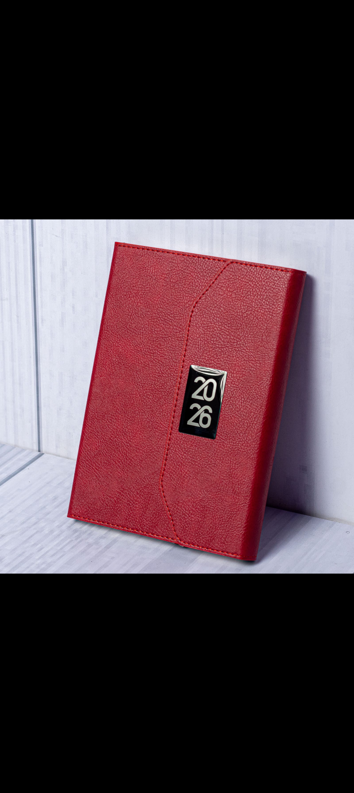 A5 2026 Red Leather Executive Diary