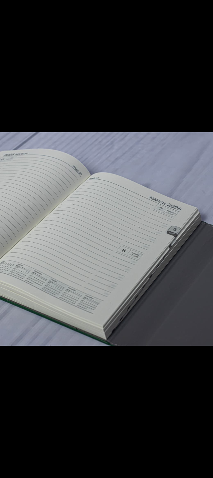 A5 2026 Red Leather Executive Diary