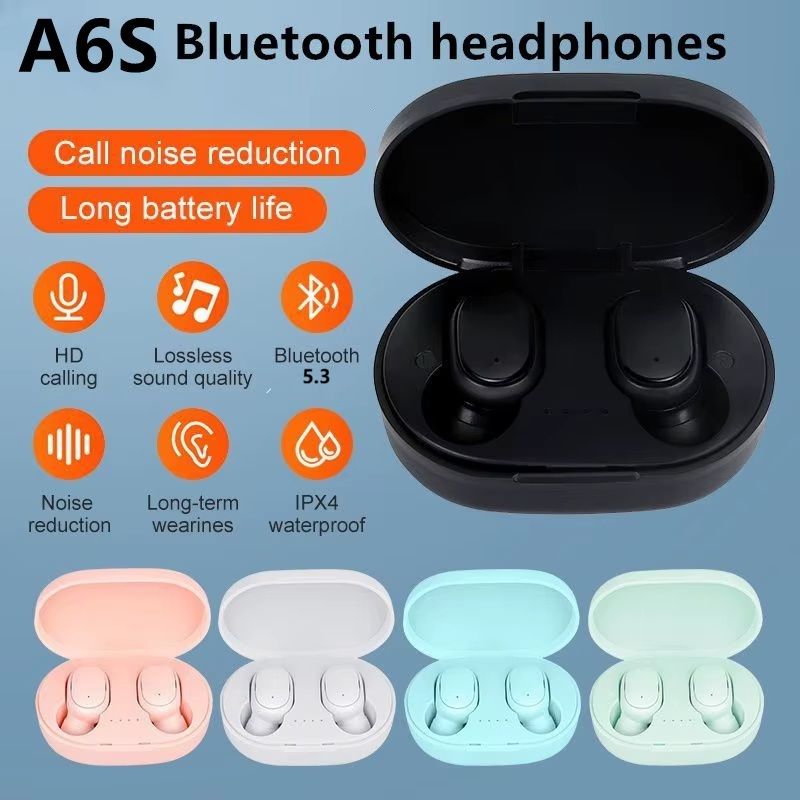 Wireless Bluetooth 5.3 Headphones Touch Control Earbuds With Mic Earphones Sport Waterproof Headset for All Phones Earphones for OPPO Xiaomi