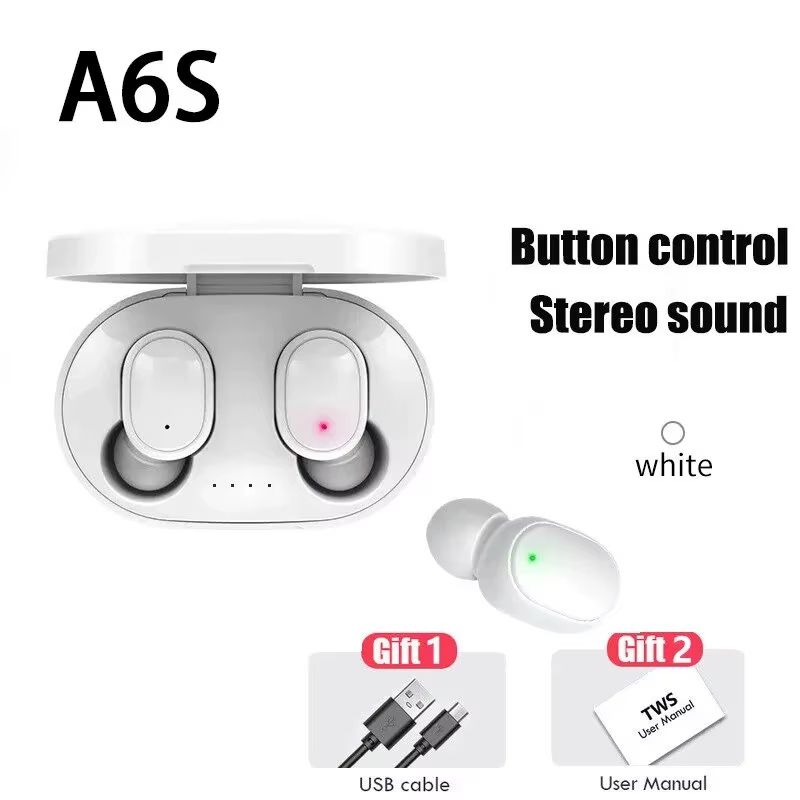 Wireless Bluetooth 5.3 Headphones Touch Control Earbuds With Mic Earphones Sport Waterproof Headset for All Phones Earphones for OPPO Xiaomi
