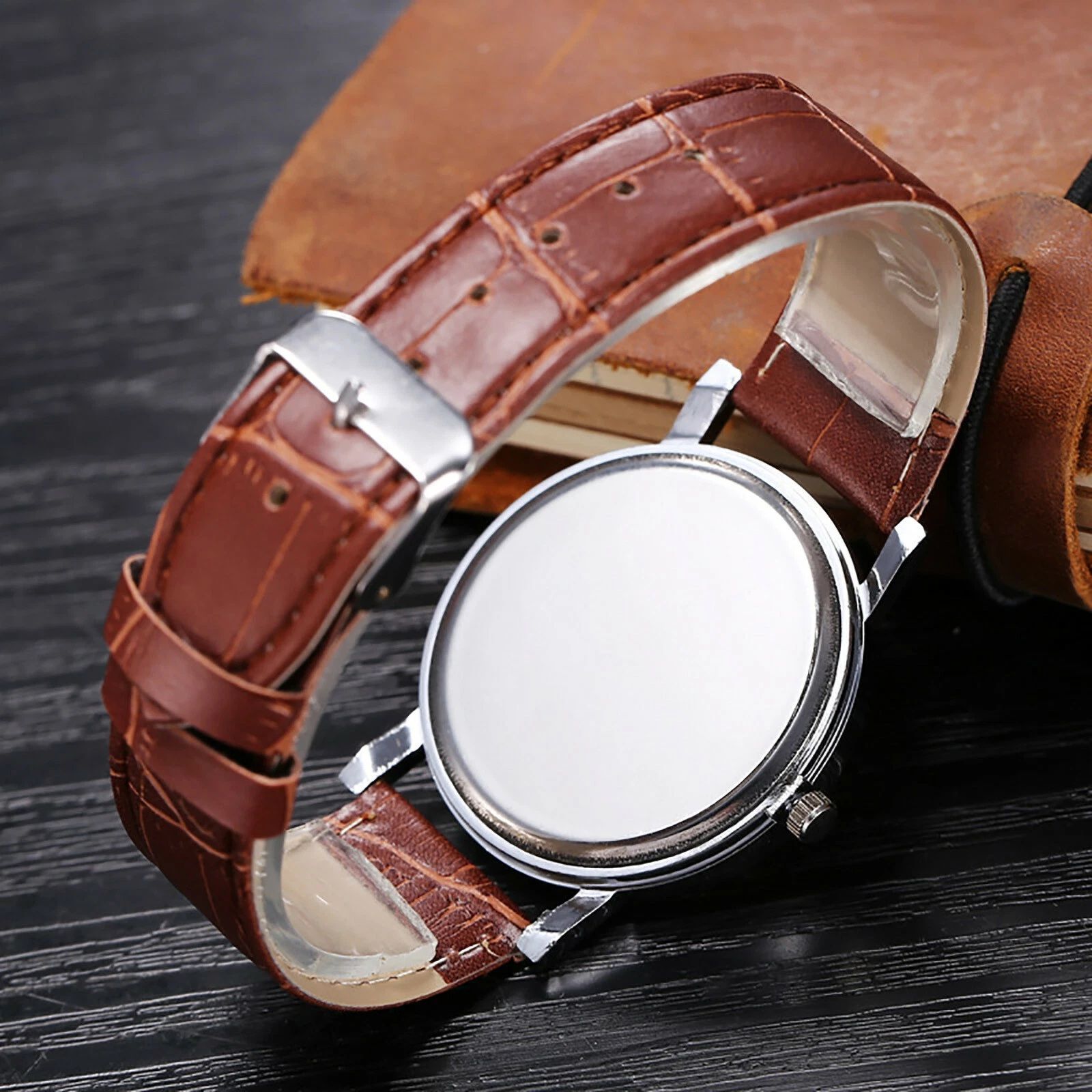 Fashion Leather Watches For Men And Women Retro Watch Non-Mechanical Quartz Business Watches Male Wrist Watch