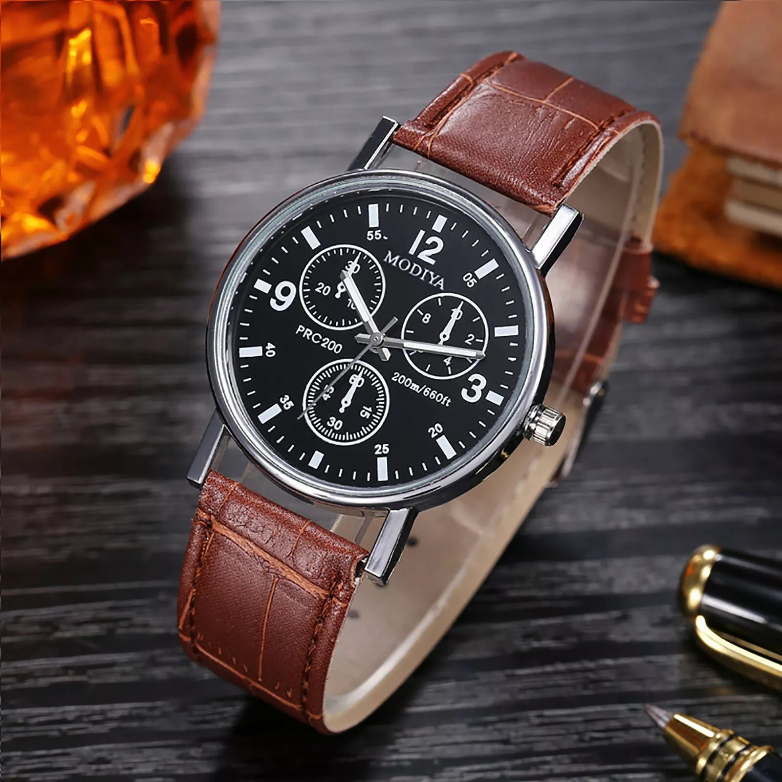 Fashion Leather Watches For Men And Women Retro Watch Non-Mechanical Quartz Business Watches Male Wrist Watch