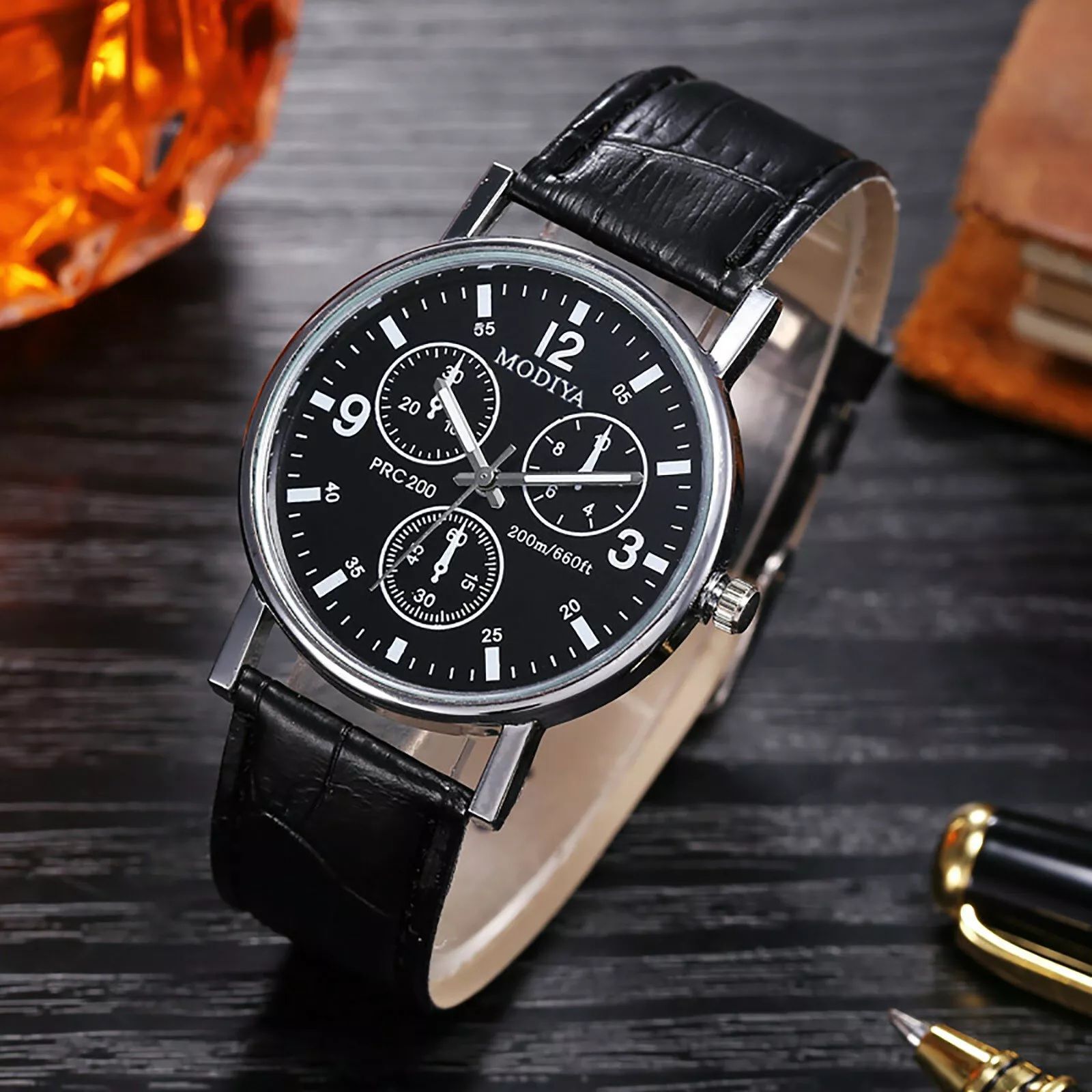 Fashion Leather Watches For Men And Women Retro Watch Non-Mechanical Quartz Business Watches Male Wrist Watch