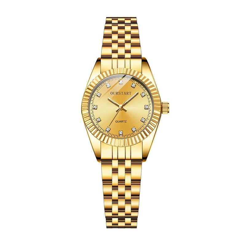 Diamond Business Dress Analog Quartz Stainless Steel Waterproof Luminous Luxury Casual Wrist Watch Couple Watches Fashion Pair Watches Men and Women