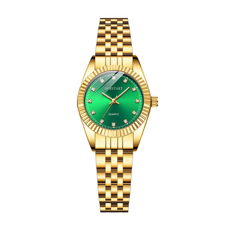 Diamond Business Dress Analog Quartz Stainless Steel Waterproof Luminous Luxury Casual Wrist Watch Couple Watches Fashion Pair Watches Men and Women