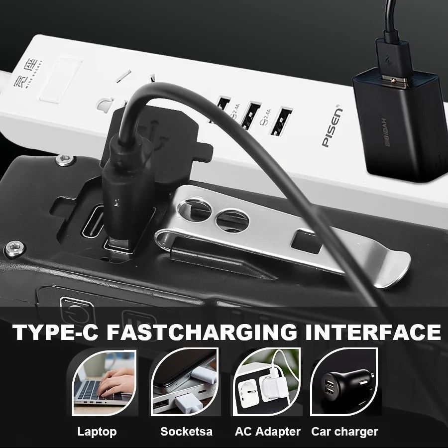 High Power LED Flashlight Powerful USB Rechargeable Torch Handheld Portable Mini Flashlight for Outdoor, Emergency, and  Hiking