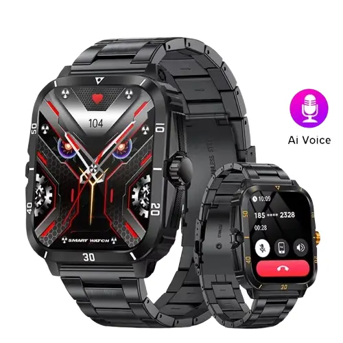 Sport Smart Watch For Men 1.96 Screen Blood Oxygen Bluetooth Call Watch 100+Sport Waterproof Smartwatch Men Watches