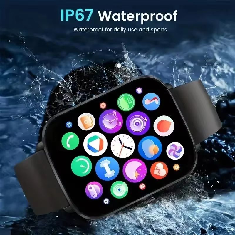 2025 Bluetooth Answer Call Smart Watch Men 1.73 inch Full Touch Fitness Tracker Waterproof Sport Smartwatch Women