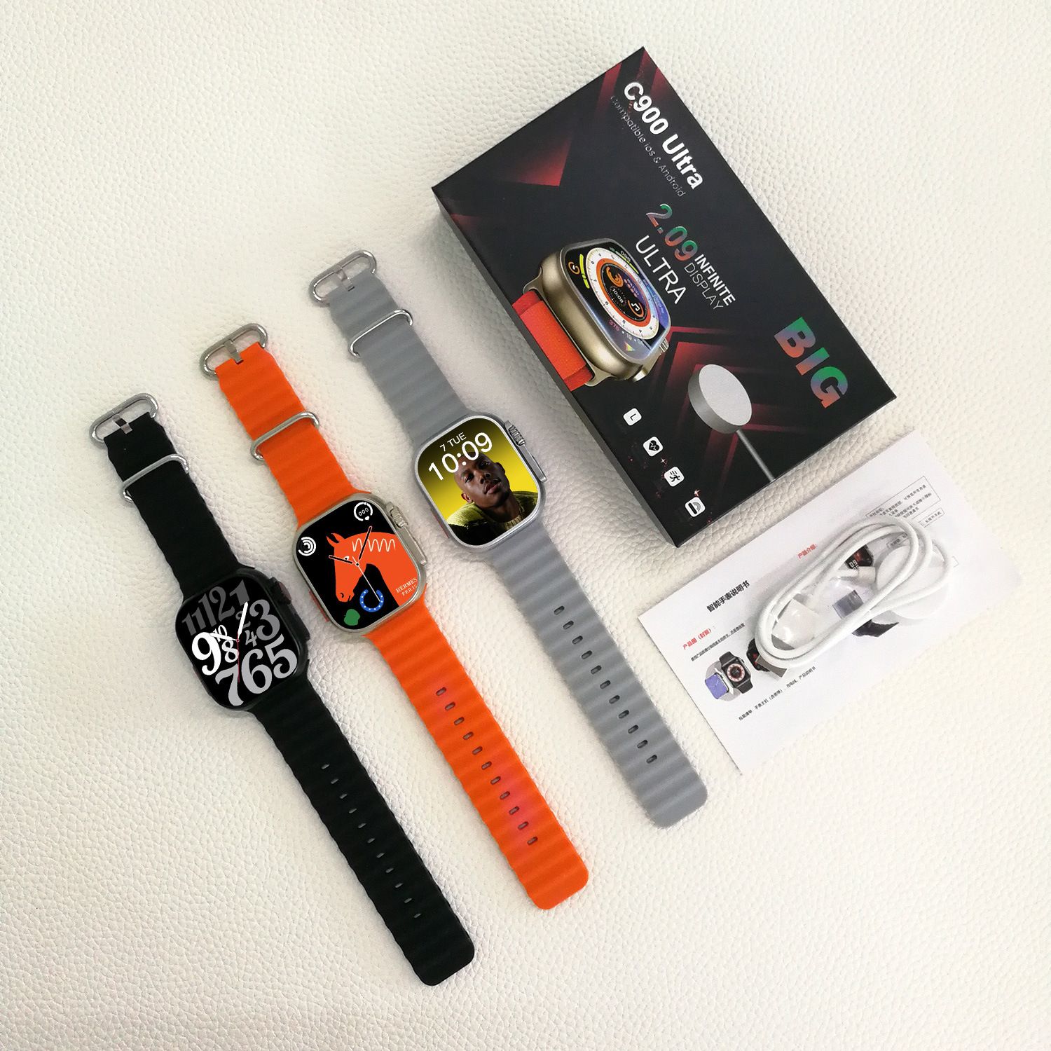 Hot Smart Watch Series Bluetooth Call IP67 Waterproof 49mm Game Smartwatches Fitness Tracker Sport Watch for man Square Watch for woman couple watch Kids Watch