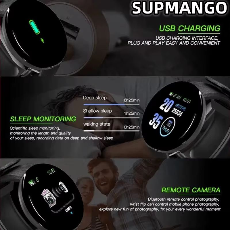 LYRIC Smartwatch Multi Function Step Connected Smart Watch For Men And Women Suitable For And Android IOS