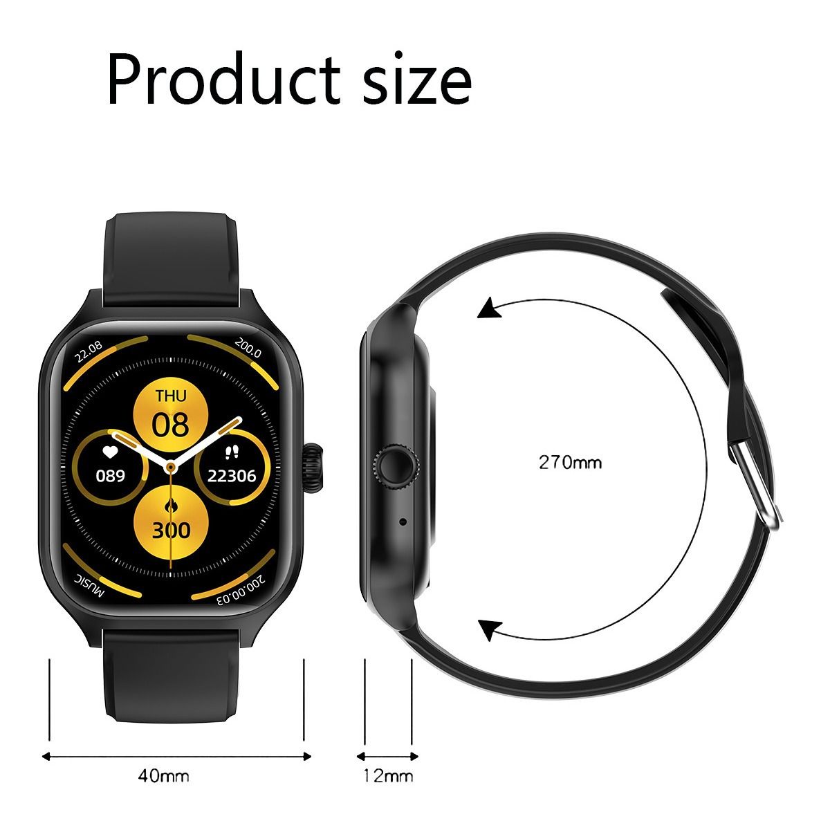 Smart Watch Bluetooth Call Sports Fitness Smartwatches Heart Rate Blood Pressure Monitor Tracker For Smart Phones Waterproof Smartwatch