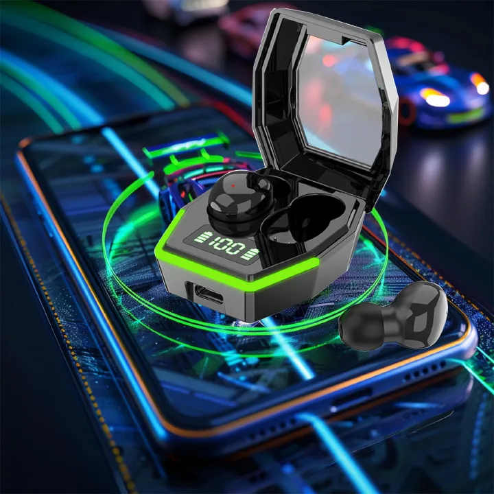 Bluetooth Earphone in-Ear Earpods LED Digital Display Long Life Portable Earphones With Translucent Charging Case Bluetooth 5.3