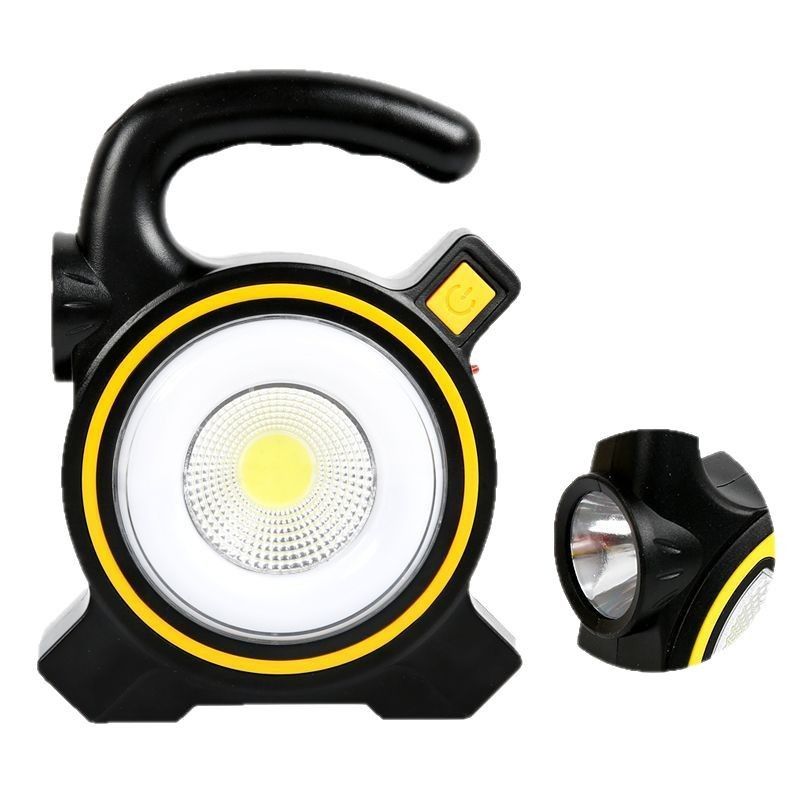 Portable Camping Lamp Dual Light Source Lighting High Brightness LED Flashlight Solar Emergency Light Solar Energy Rechargeable Lantern