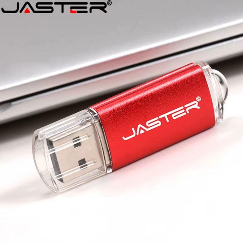 JASTER New Creative  USB Flash Drive 128GB 64GB 32GB 16GB 8GB 4GB 128MB Flash Disks Memory USB Disk Data Storage Pendrive Fashion 9 Colors