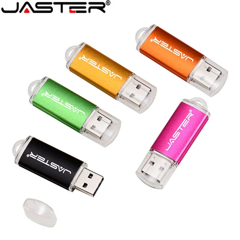 JASTER New Creative  USB Flash Drive 128GB 64GB 32GB 16GB 8GB 4GB 128MB Flash Disks Memory USB Disk Data Storage Pendrive Fashion 9 Colors