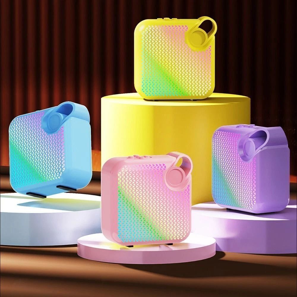 Stylish Colorful Light Speaker Creative Wireless Bluetooth Speaker Portable System Ampex Radio Speaker Outdoor Subwoofer