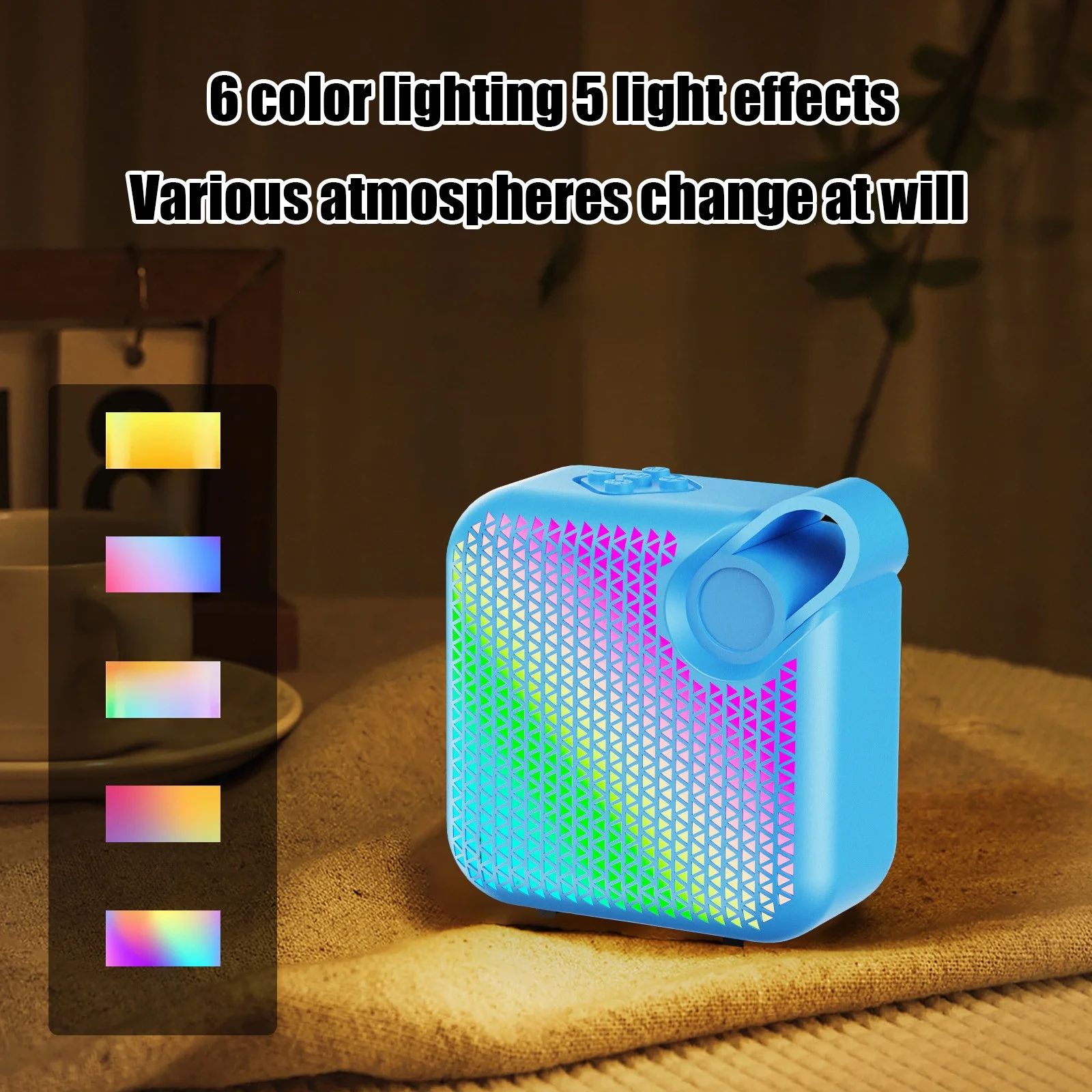 Stylish Colorful Light Speaker Creative Wireless Bluetooth Speaker Portable System Ampex Radio Speaker Outdoor Subwoofer