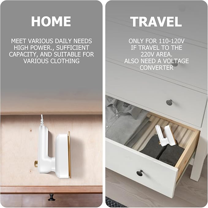 Mini Iron Handheld Garment Steamer Iron Non Stick Ceramic Soleplate Support Dry Wet Ironing Micro Iron Machine Heat Press