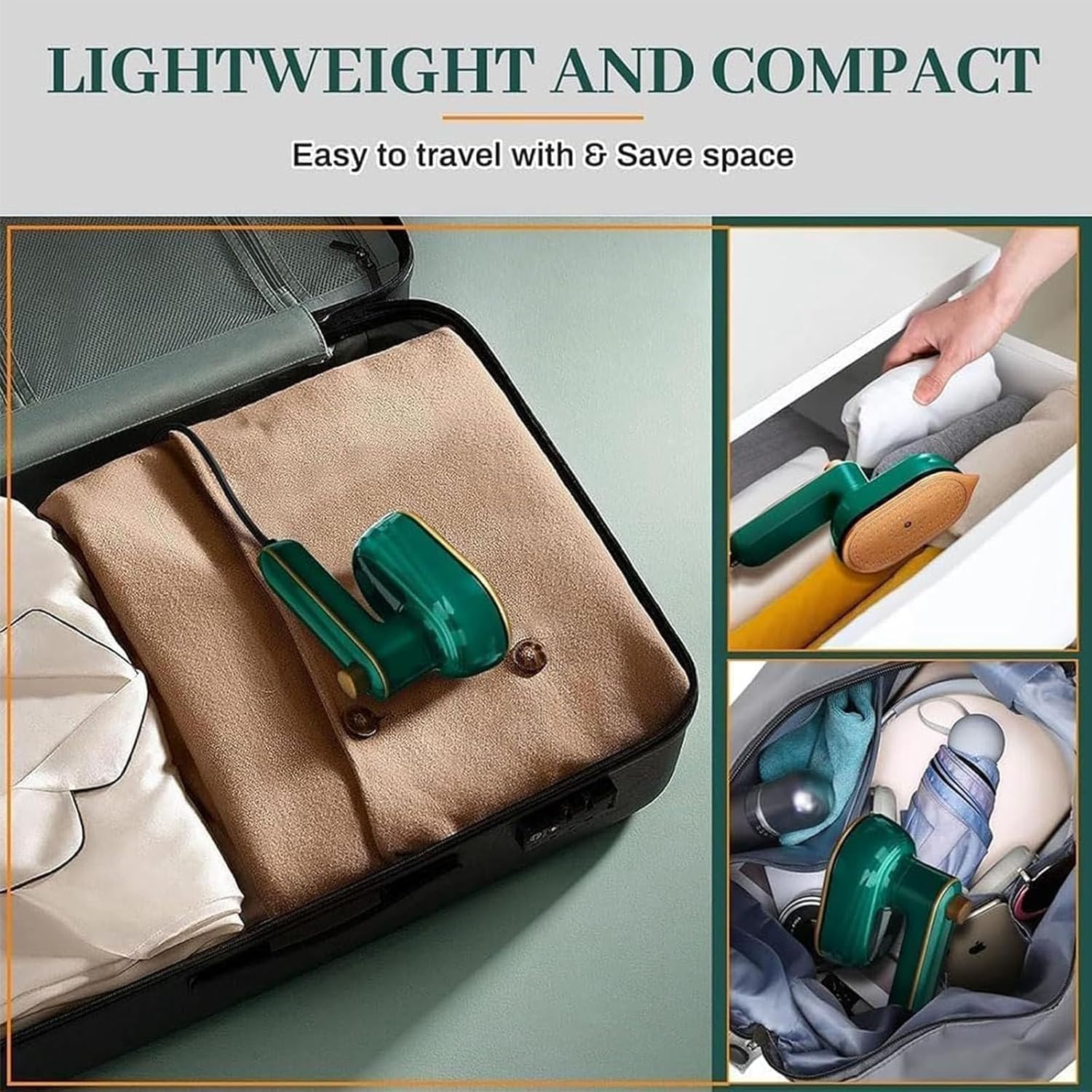 Mini Iron Handheld Garment Steamer Iron Non Stick Ceramic Soleplate Support Dry Wet Ironing Micro Iron Machine Heat Press