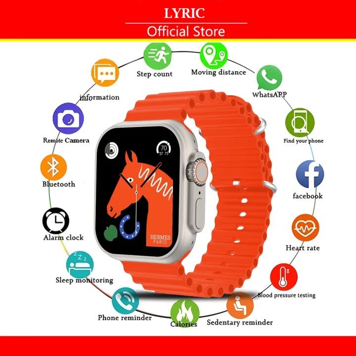 Hot Smart Watch Series Bluetooth Call IP67 Waterproof 49mm Game Smartwatches Fitness Tracker Sport Watch for man Square Watch for woman couple watch Kids Watch
