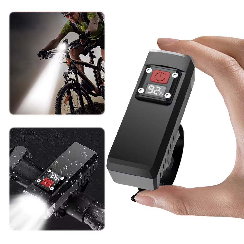 Bicycle Headlight USB Rechargeable Cycling Safety Front Lamp Waterproof High Brightness Bike Flashlight for Night Riding Lamp Flashlight