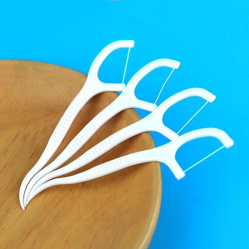 LYRIC 100pcs Dental Floss Flosser Picks Toothpicks Teeth Stick Interdental Brush Tooth Cleaning Dental Floss Pick 100 50 PCS Oral Care