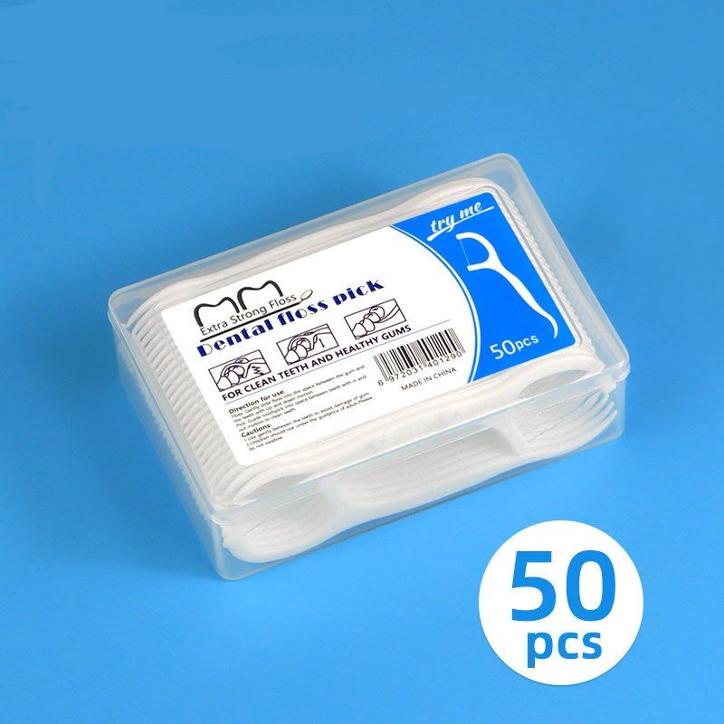 LYRIC 100pcs Dental Floss Flosser Picks Toothpicks Teeth Stick Interdental Brush Tooth Cleaning Dental Floss Pick 100 50 PCS Oral Care