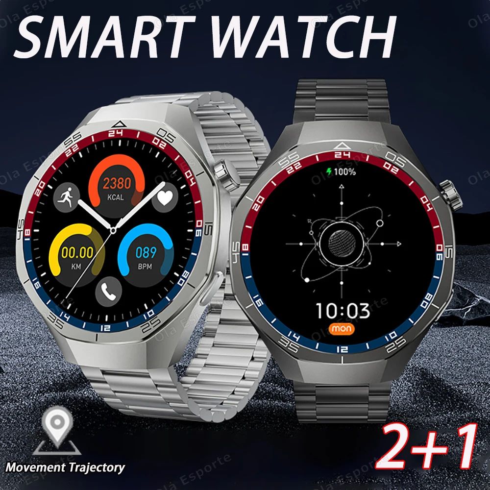 New 1.53-inch Ultra HD Smart Watch GPS Track Bluetooth Call Heart rate Health Monitor Fitness Sport smartwatch For Huawei Xiaomi