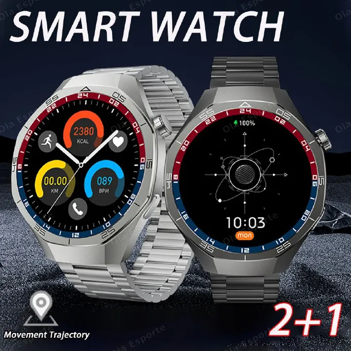New 1.53-inch Ultra HD Smart Watch GPS Track Bluetooth Call Heart rate Health Monitor Fitness Sport smartwatch For Huawei Xiaomi