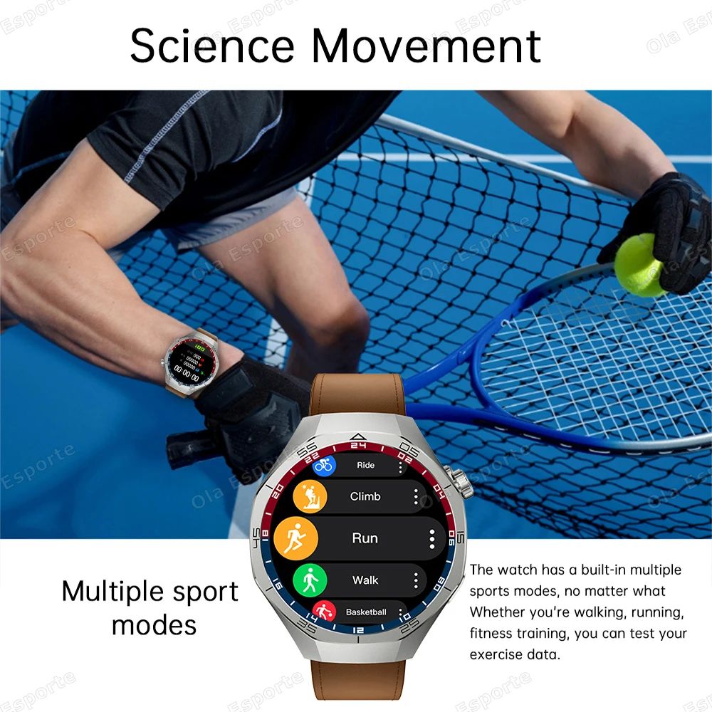 New 1.53-inch Ultra HD Smart Watch GPS Track Bluetooth Call Heart rate Health Monitor Fitness Sport smartwatch For Huawei Xiaomi