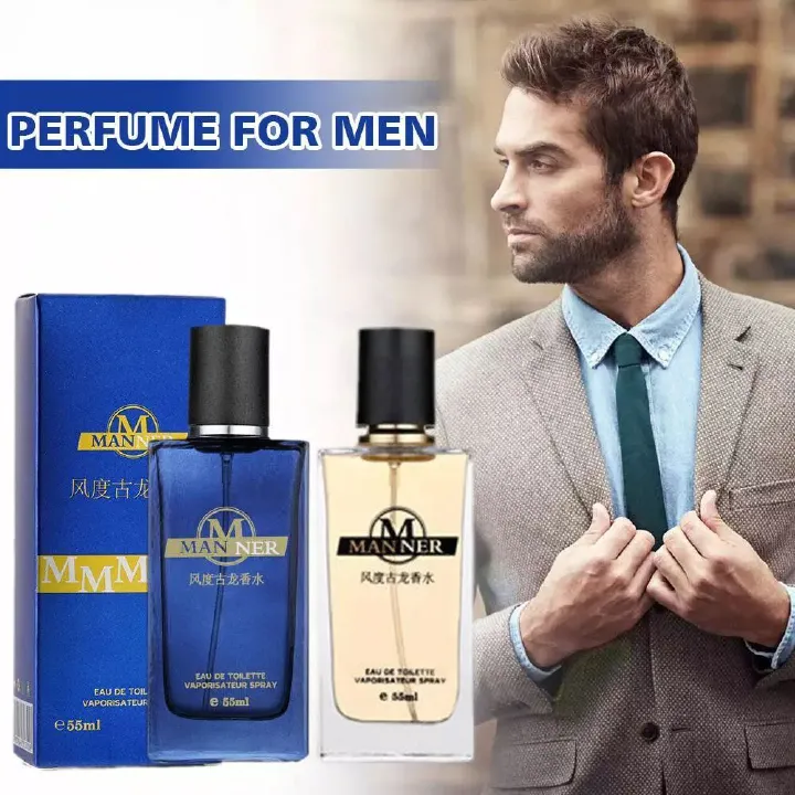 Men Perfume 55ml Long Lasting Fresh Elegant Man Fragrance for Business Dating Daily Use Gift