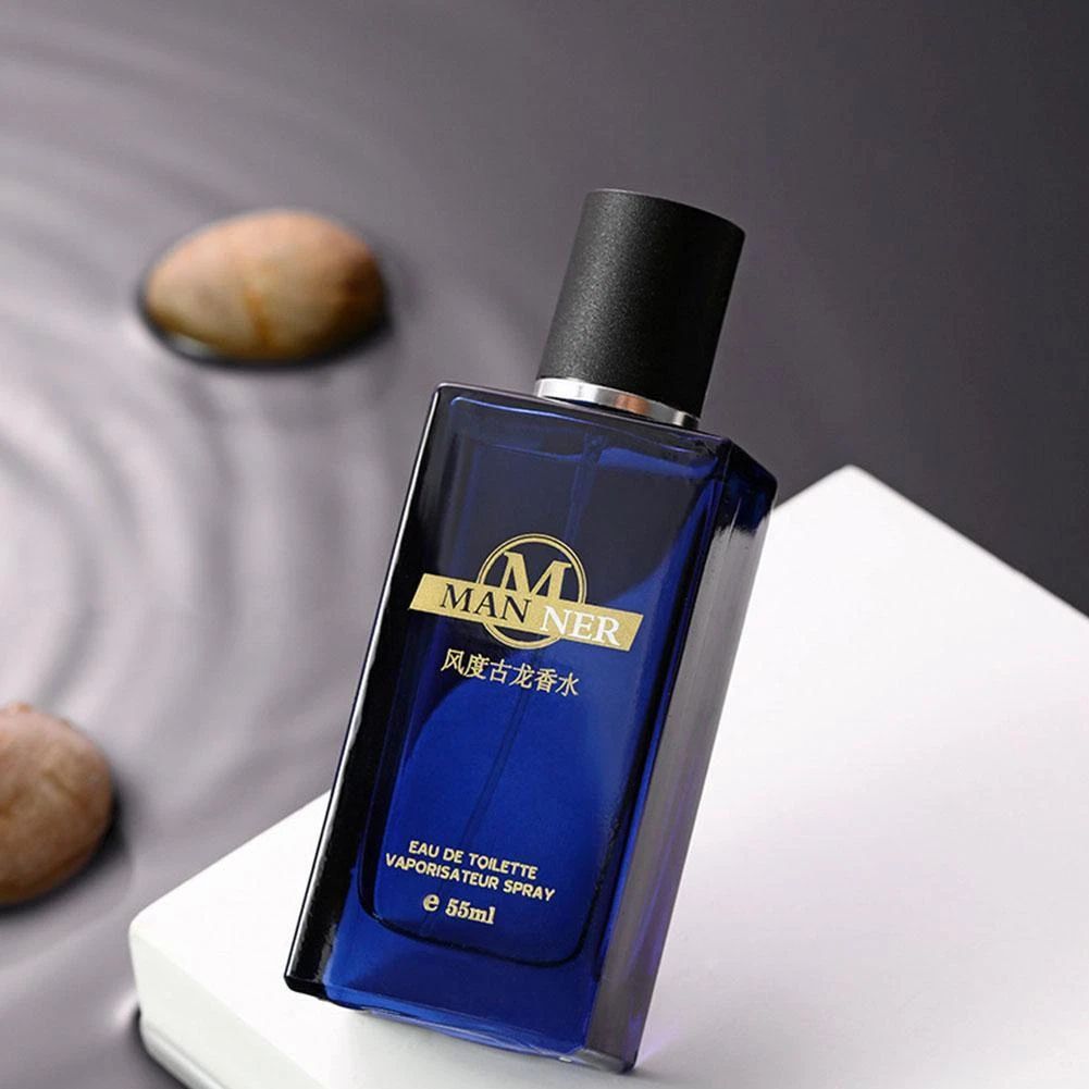 Men Perfume 55ml Long Lasting Fresh Elegant Man Fragrance for Business Dating Daily Use Gift
