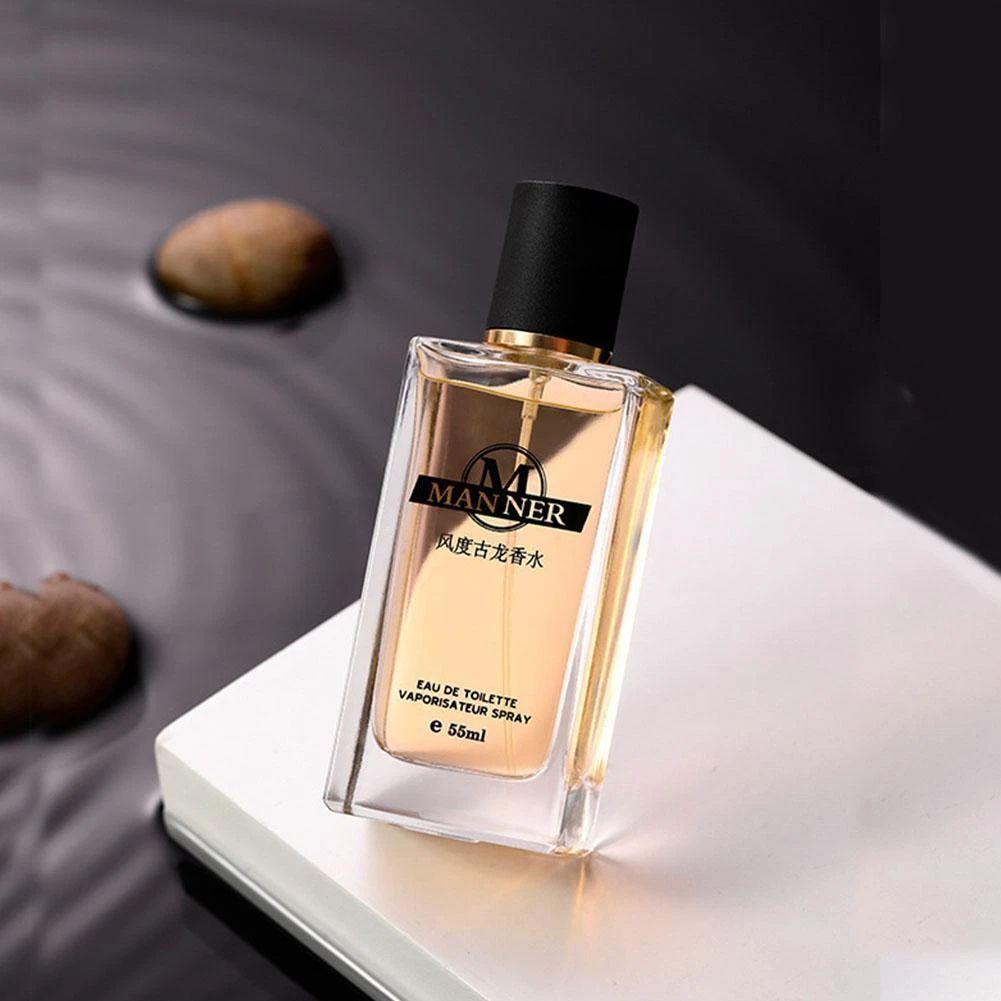 Men Perfume 55ml Long Lasting Fresh Elegant Man Fragrance for Business Dating Daily Use Gift
